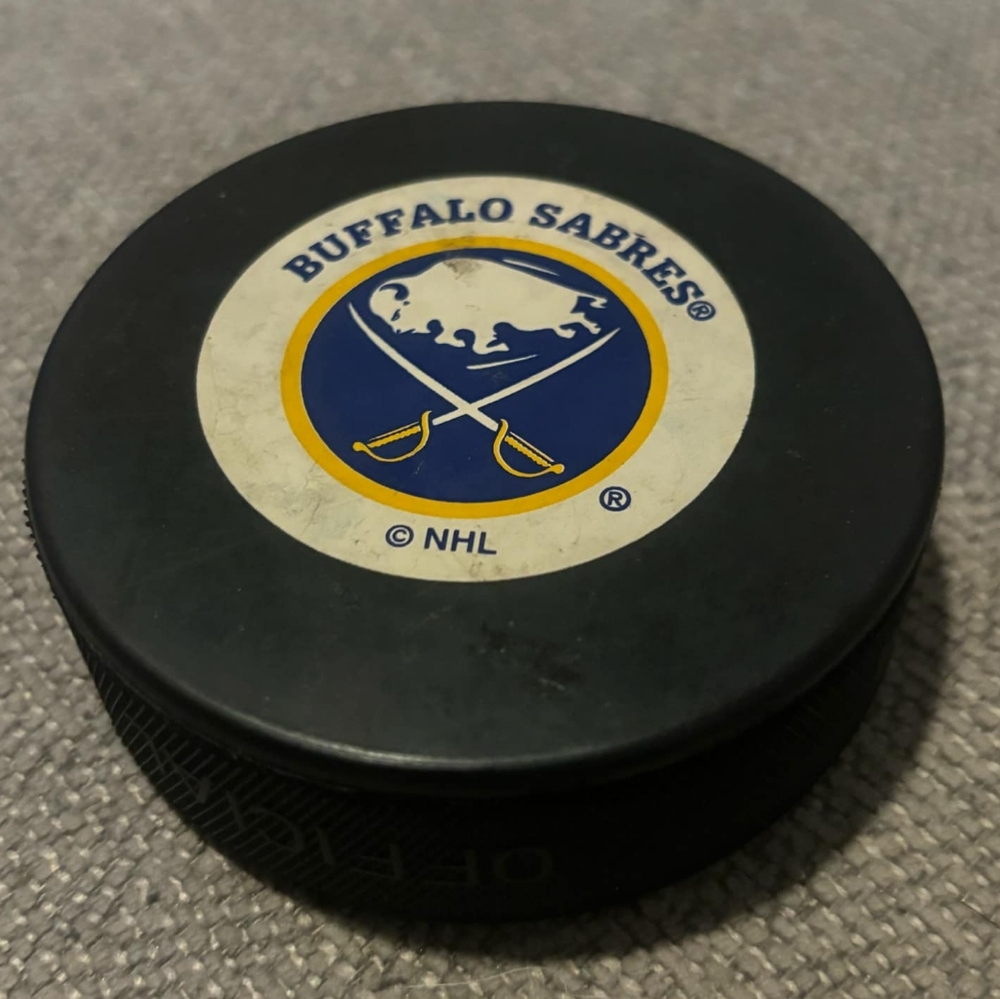 Vintage Buffalo Sabres NHL Official Hockey Game Puck